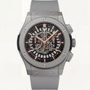 Luxury Skeleton Chronograph Watch – Grey Strap Edition