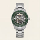 Emerald Green Skeleton Dial Automatic Men’s Watch