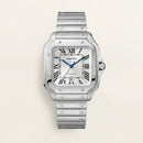 Silver Square Roman Dial Steel Watch