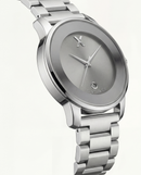 Silver Stainless Steel Grey Date Dial Men’s Watch