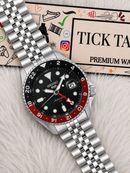 Midnight Black Dual-Tone GMT Steel Watch