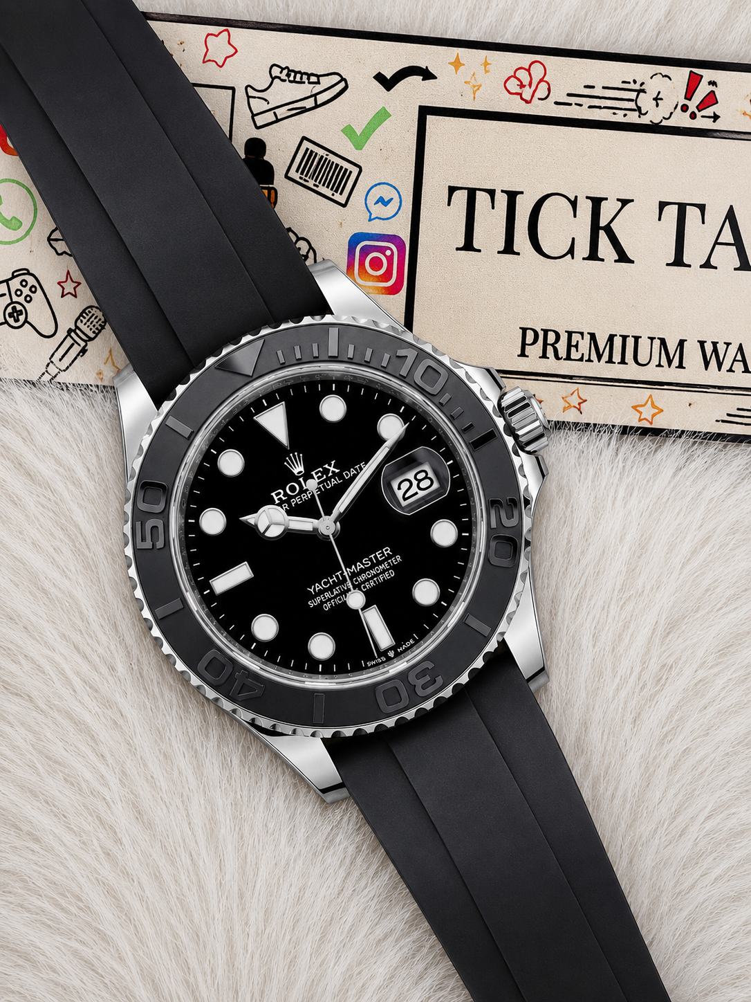 Ocean Black Ceramic Diver Watch – Luxury Sport Edition