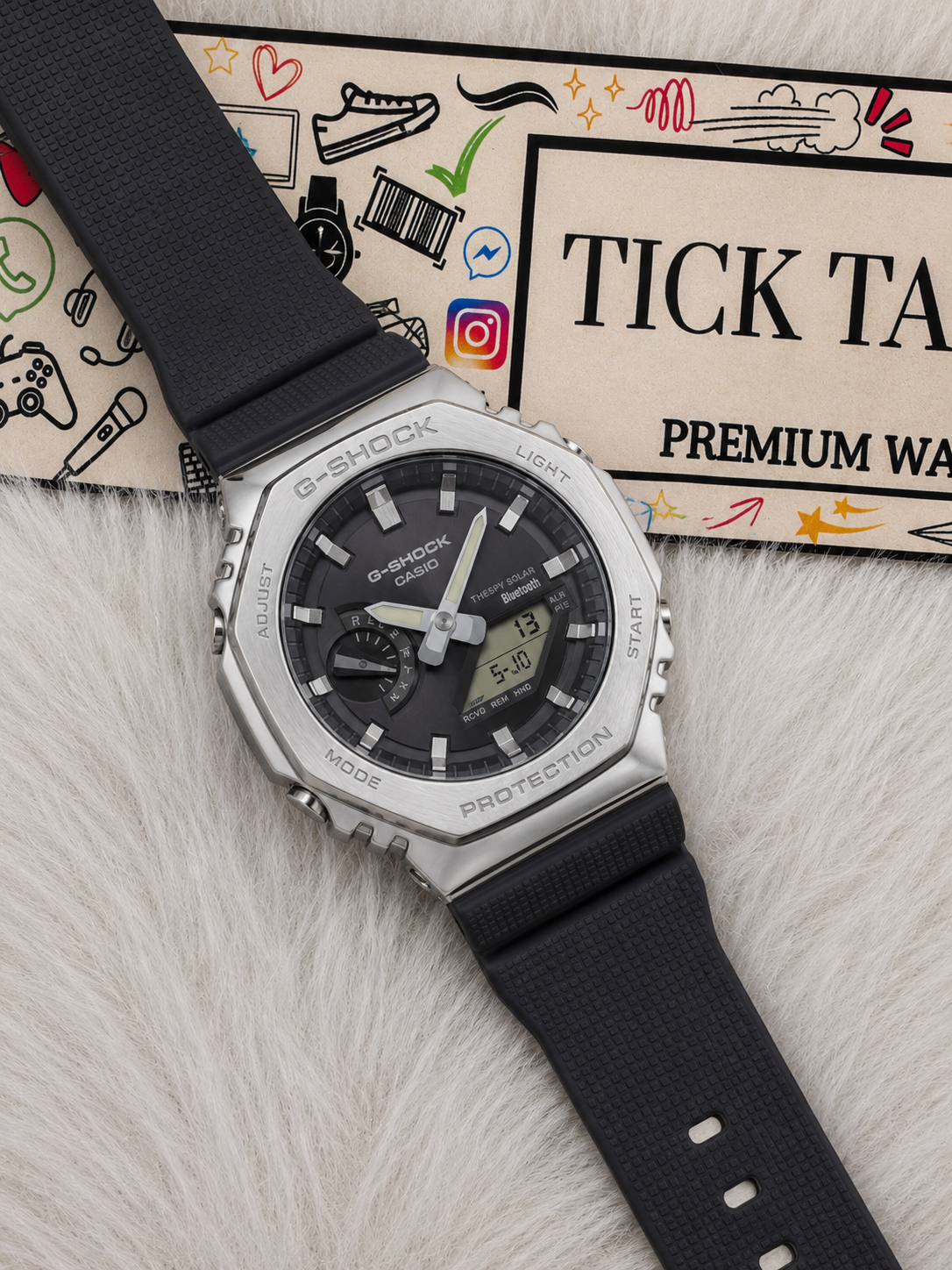 Steel Bezel Solar Bluetooth Sports Men’s Watch