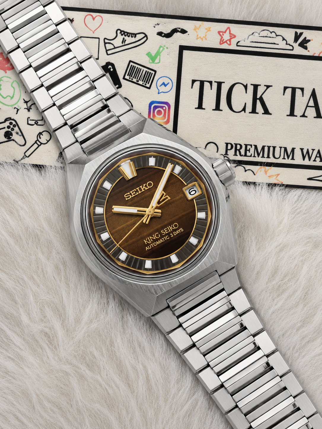 Heritage Brown Dial Automatic Steel Watch – 3-Day Power Reserve