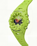 Men’s Shock Resistant Analog-Digital Sports Watch with Green Resin Strap