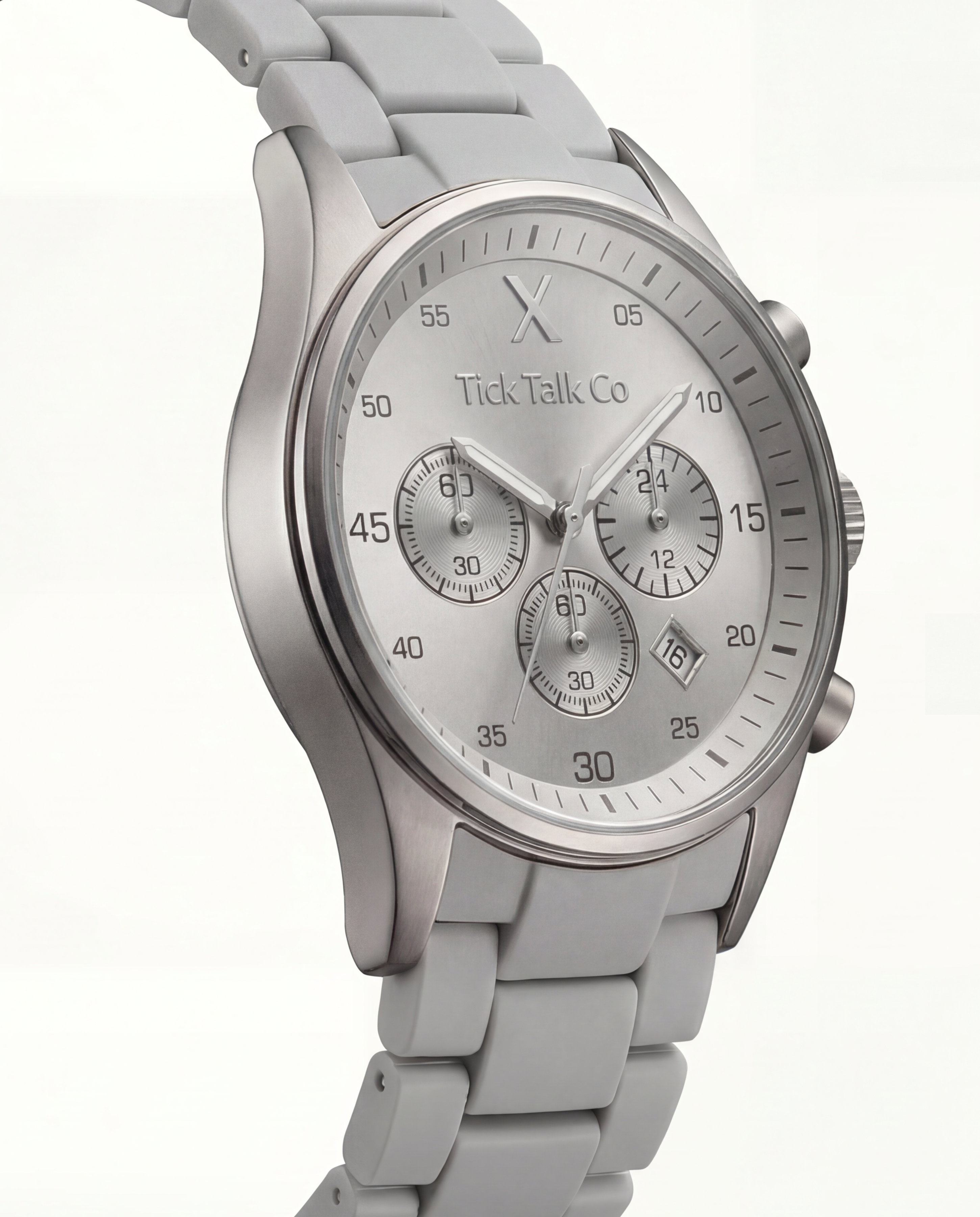 Silver Dial Chronograph Stainless Steel Men’s Watch