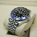 Premium Silver GMT Style Luxury Watch Black Dial Black Blue Batman Bezel Jubilee Bracelet Classic Luxury Watch – Men