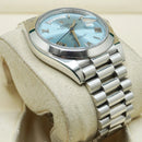Premium Silver Luxury Watch Ice Blue Dial Roman Numerals Smooth Bezel Jubilee Bracelet Classic Luxury Watch – Men