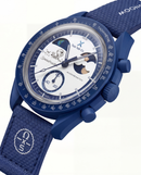 MoonSwatch Blue Speedmaster Chronograph – Tachymeter Edition