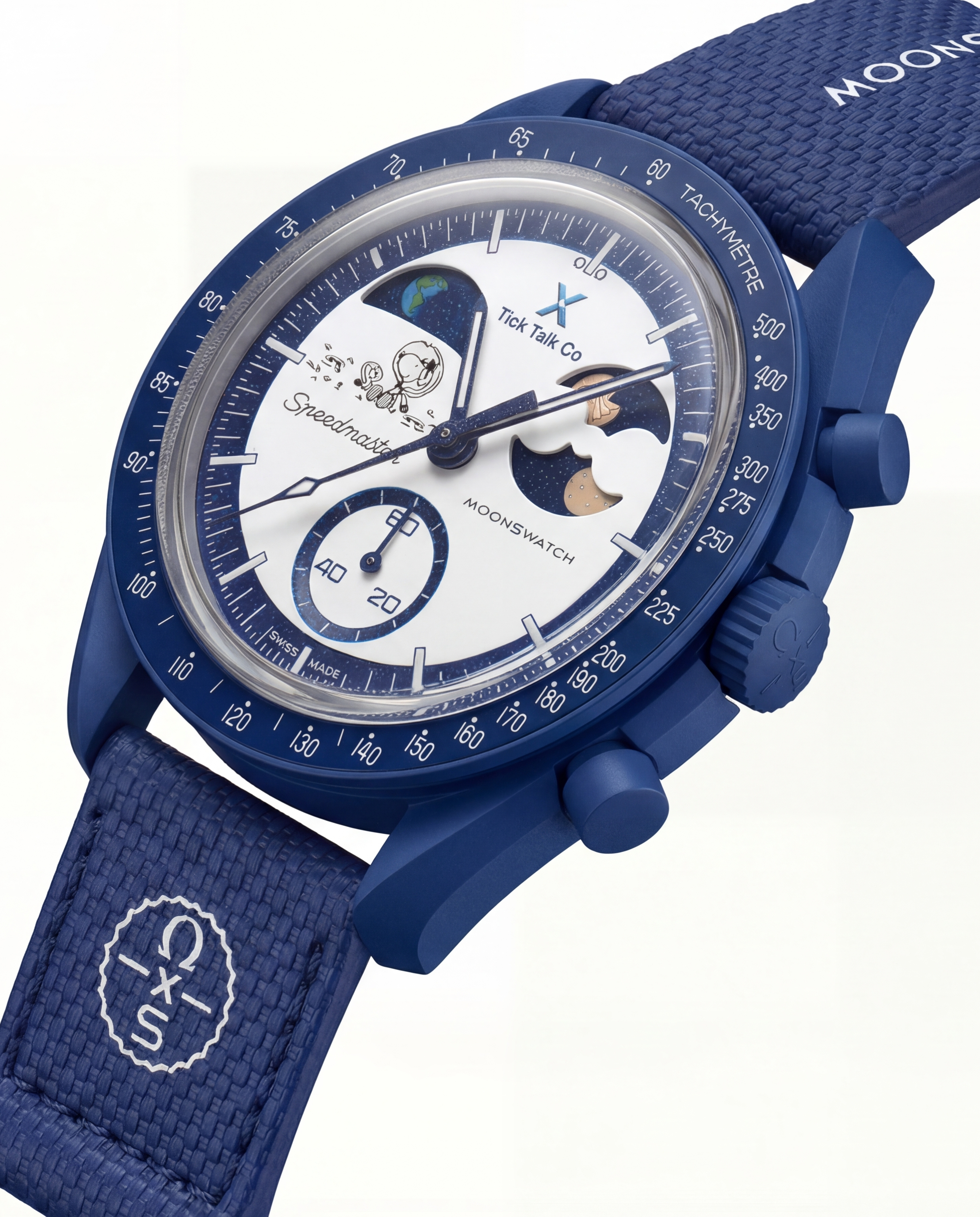 MoonSwatch Blue Speedmaster Chronograph – Tachymeter Edition