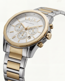 Centrix Ivory Silver–Gold Chronograph Watch