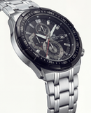 Steel Chronograph Black Dial Sport Men’s Watch