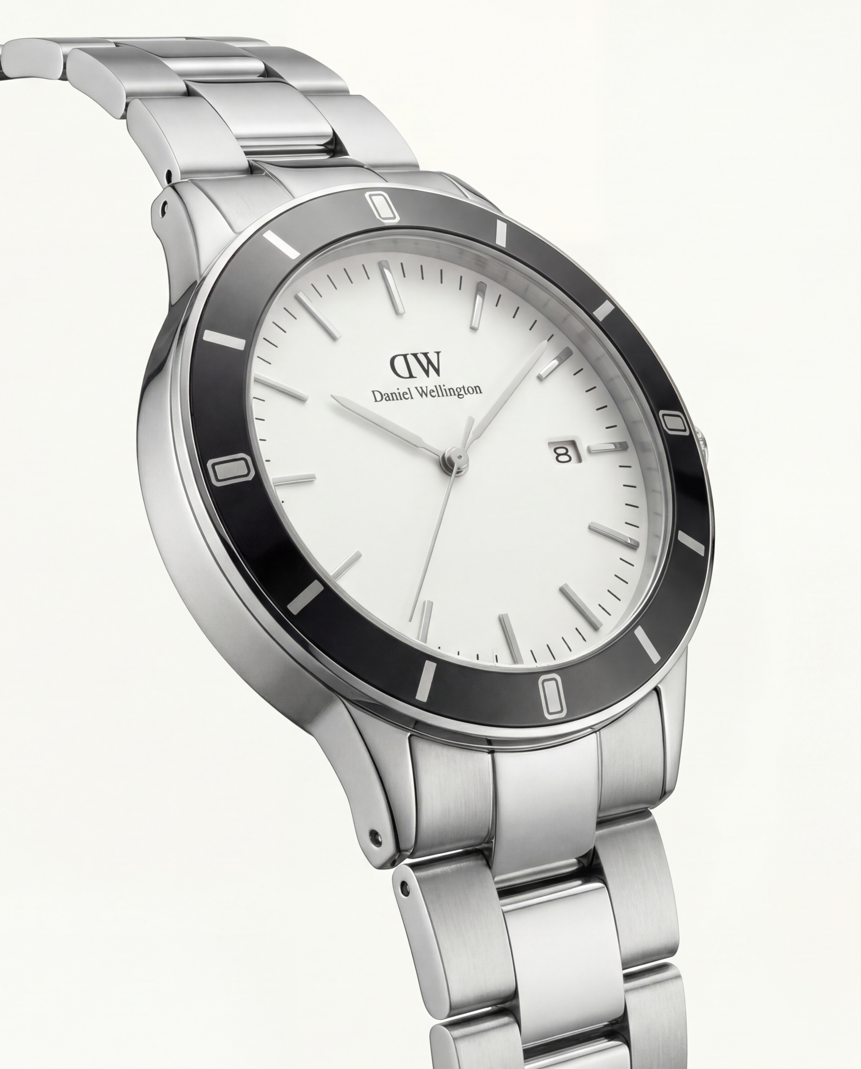 Minimalist Silver Dial Stainless Steel Men’s Watch