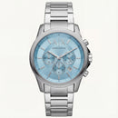 Centrix Ice Blue Silver Chronograph Watch