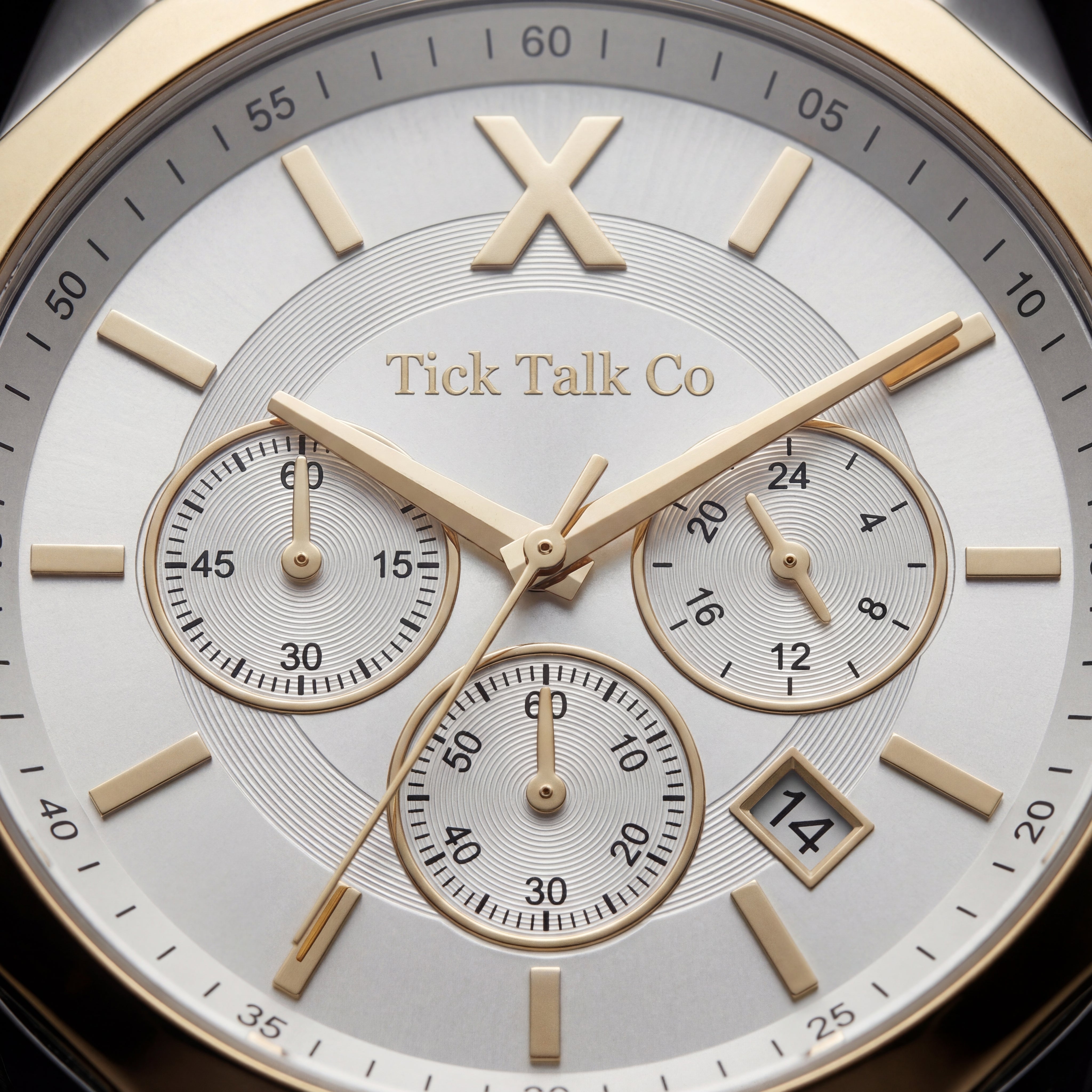 Centrix Ivory Gold Chronograph Two-Tone Stainless Steel Edition