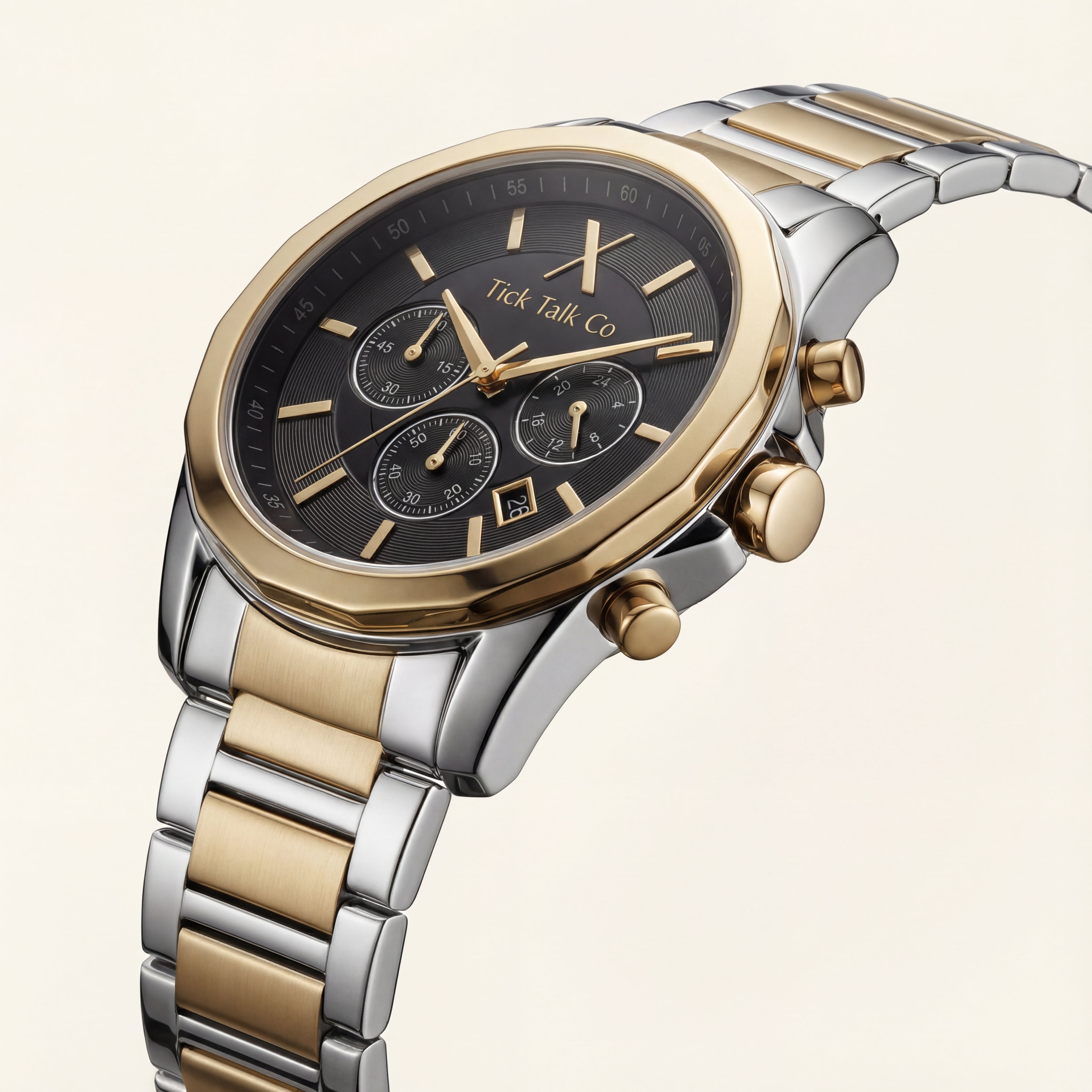 Imperial Noir Gold Chronograph Two-Tone Stainless Steel Edition
