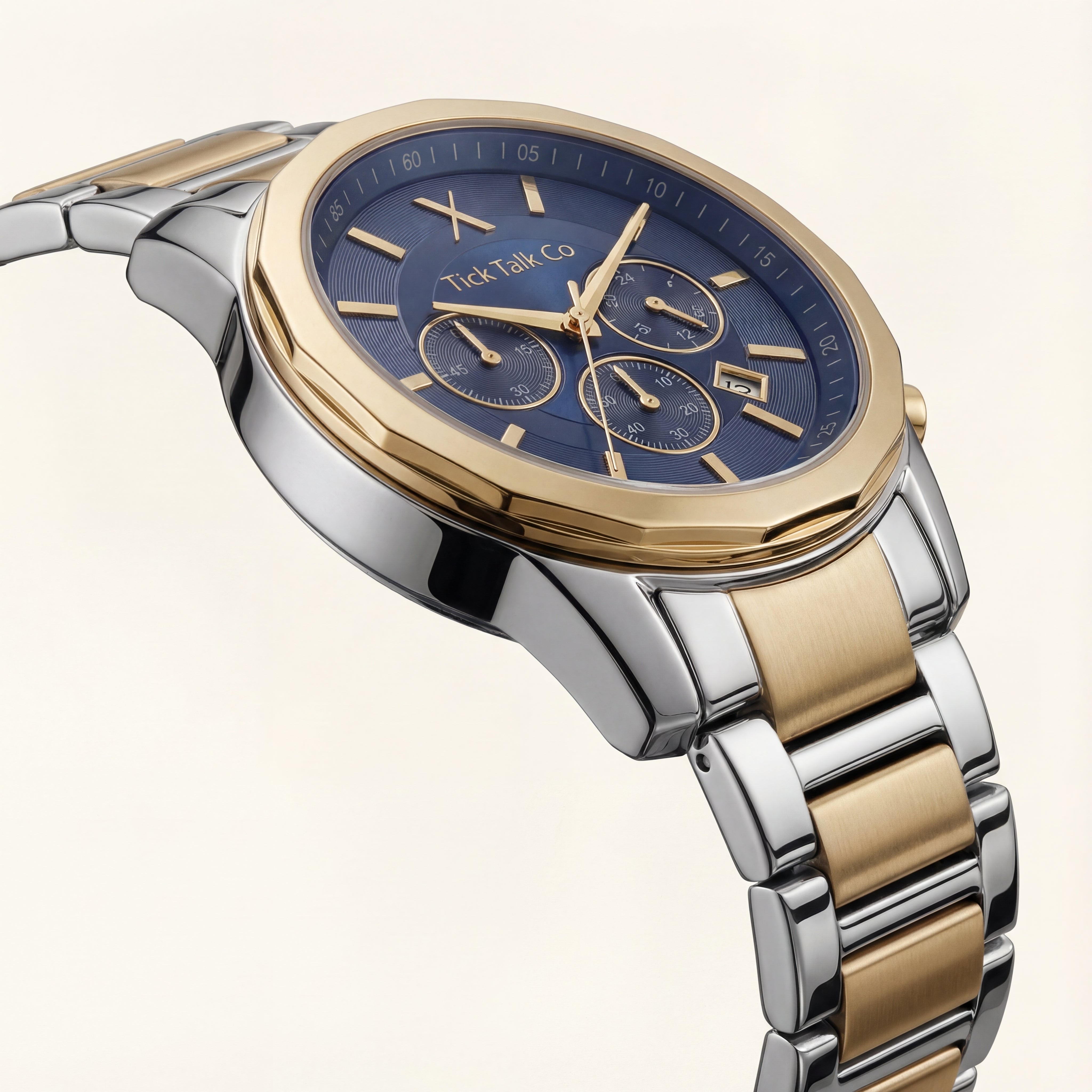 Imperial Navy Gold Chronograph Two-Tone Stainless Steel Edition