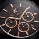 Obsidian Rose Chronograph Black Stainless Steel Men’s Watch