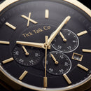 Centrix Black Gold Chronograph Leather