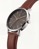 Centrix Charcoal Rose Silver Classic Watch