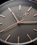 Centrix Charcoal Rose Silver Classic Watch