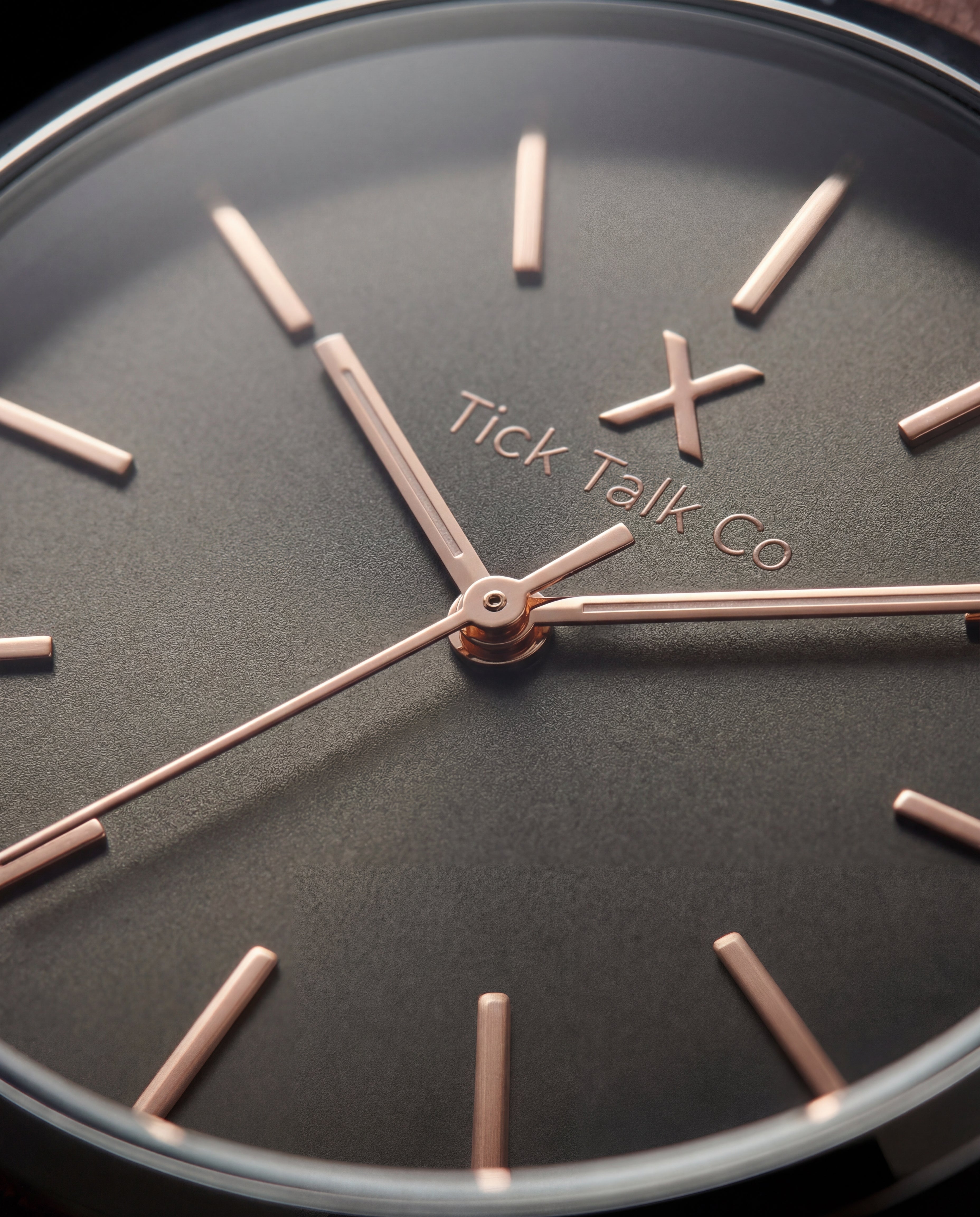 Centrix Charcoal Rose Silver Classic Watch