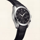 Black Dial Automatic Chronograph Leather Strap Men’s Watch