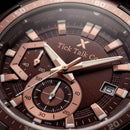 Centrix Brown Rose Gold Chronograph