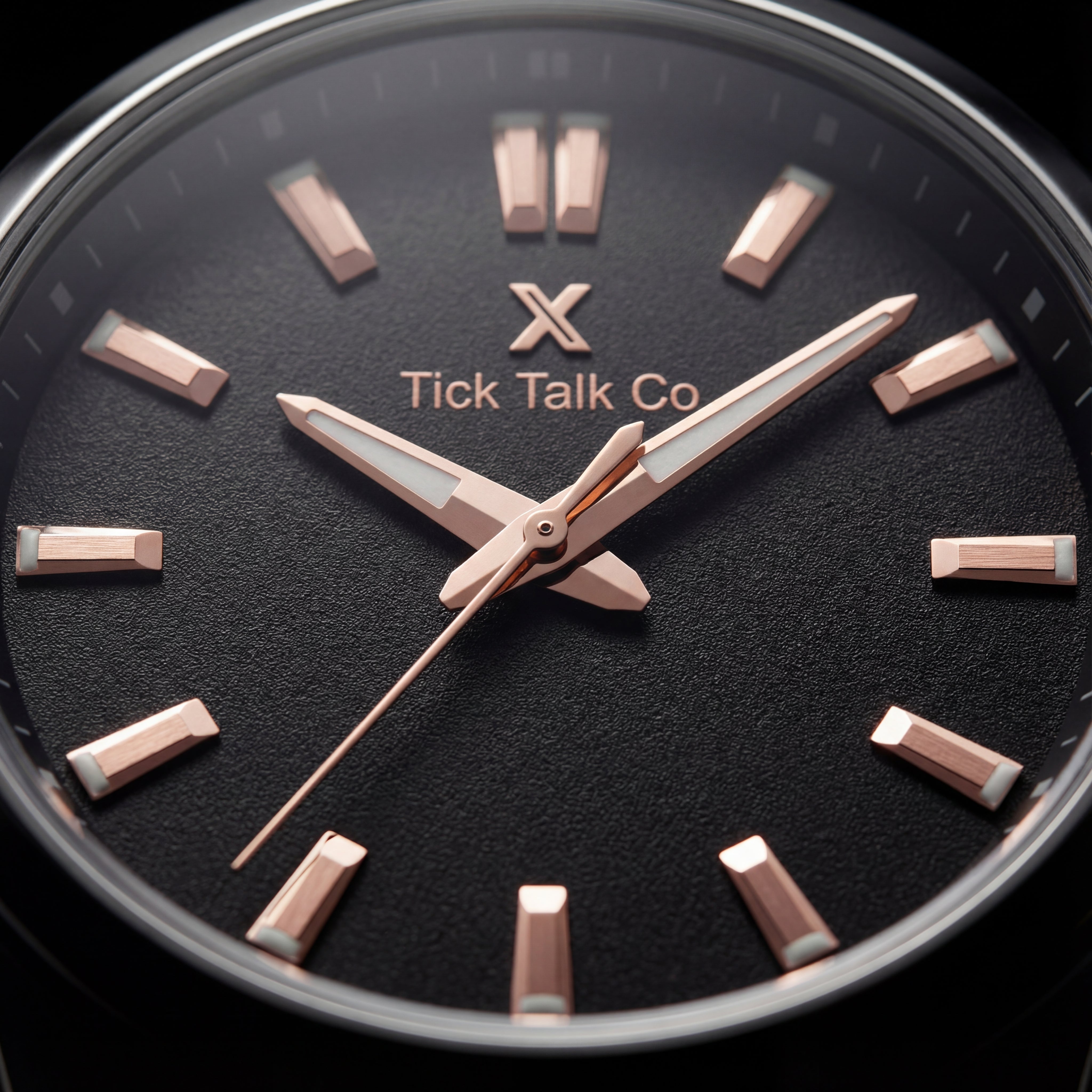 Brown Rose Gold Chronograph Leather Watch