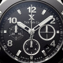 Black Dial Chronograph with Grey Rubber Strap