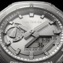 Protection Clear Silver Analog-Digital Watch