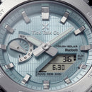 Men’s Analog-Digital Tough Solar Bluetooth Watch with Blue Dial & Resin Strap