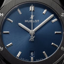 Matte Black Blue Sunburst Dial Minimalist Men’s Watch