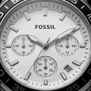 Silver Steel White Chronograph Dial Men’s Watch