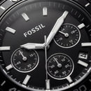 All-Black Steel Chronograph Men’s Watch