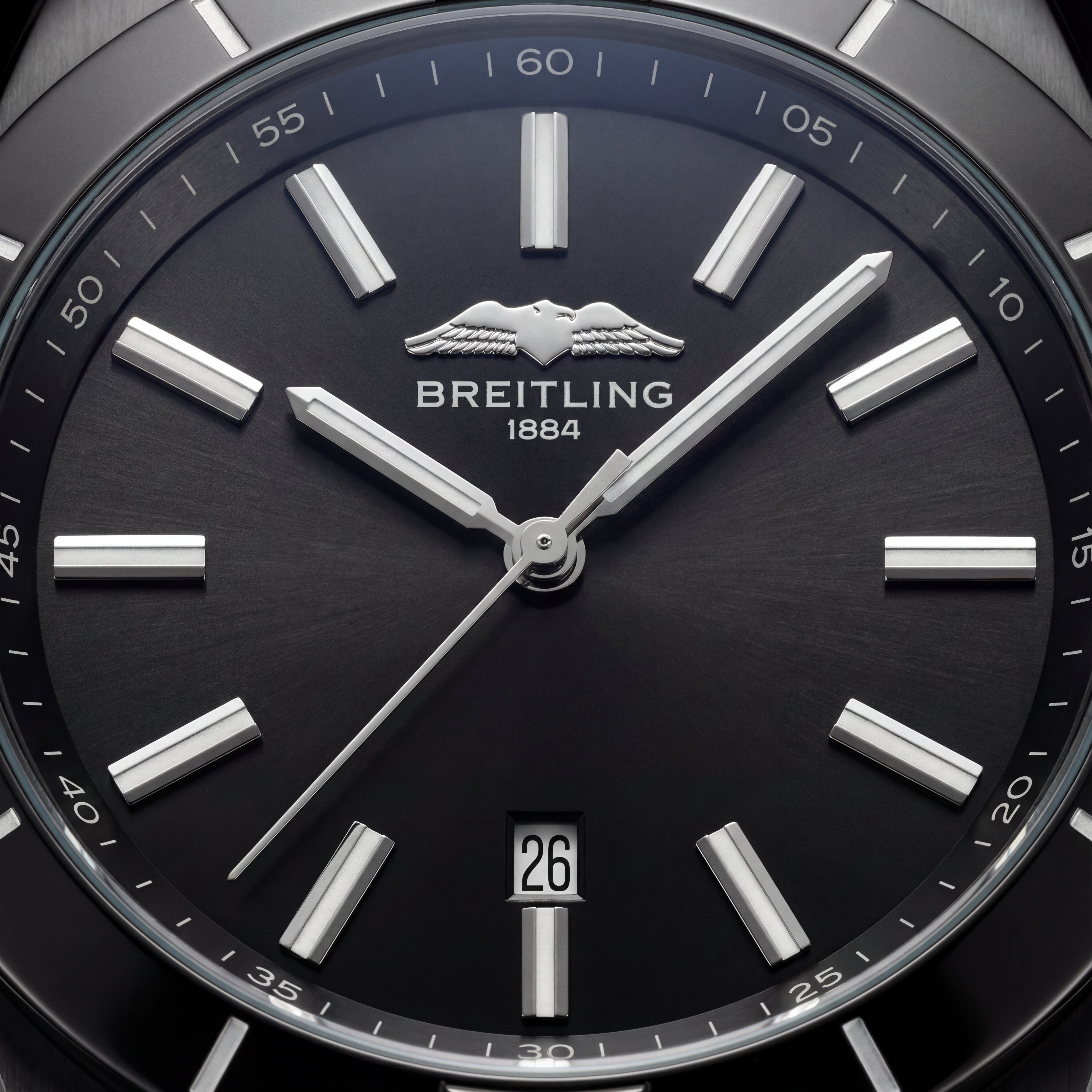 All-Black Steel Minimalist Date Men’s Watch