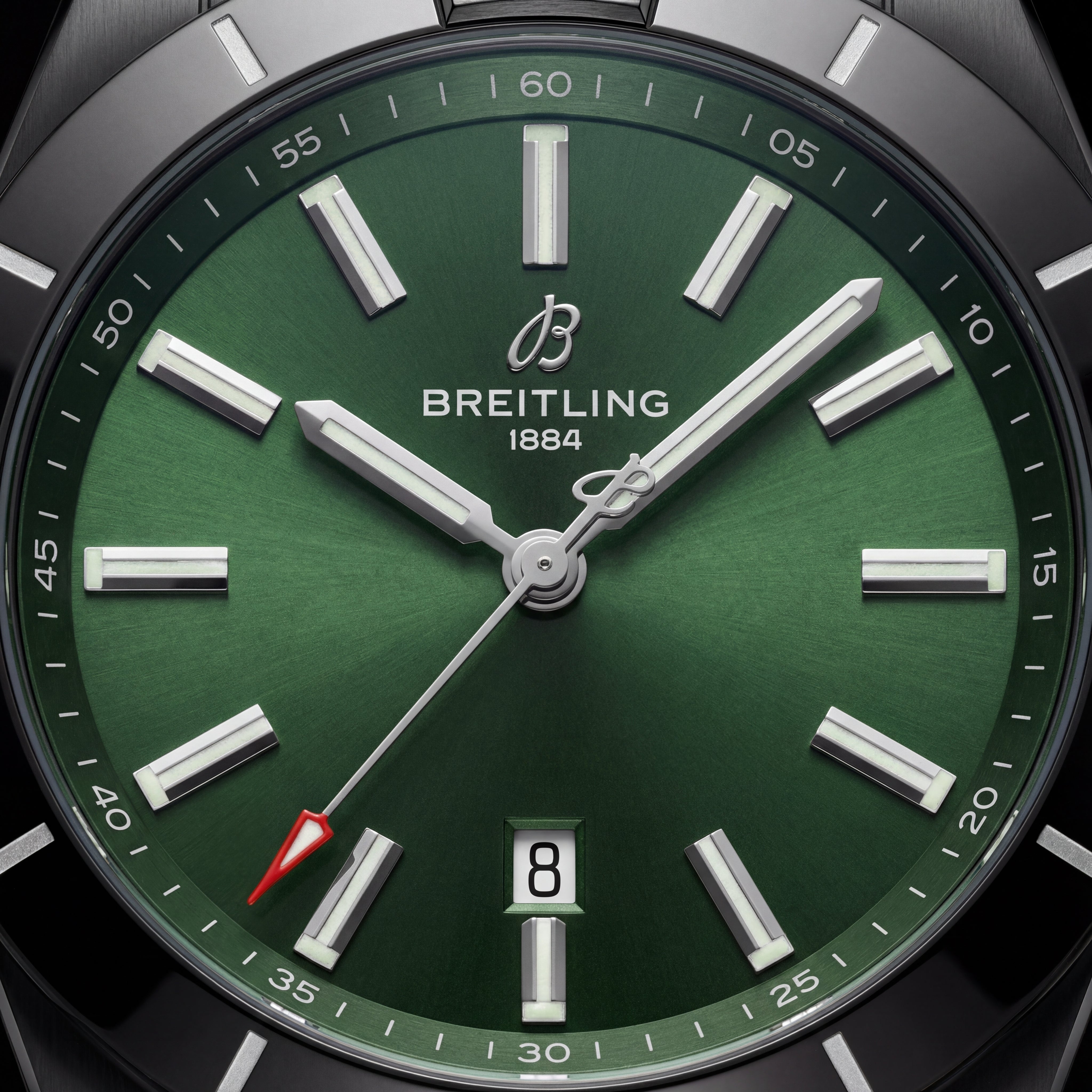 Midnight Black Green Sunburst Luxury Men’s Watch