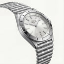 Silver White Sunray Dial Stainless Steel Luxury Men’s Watch