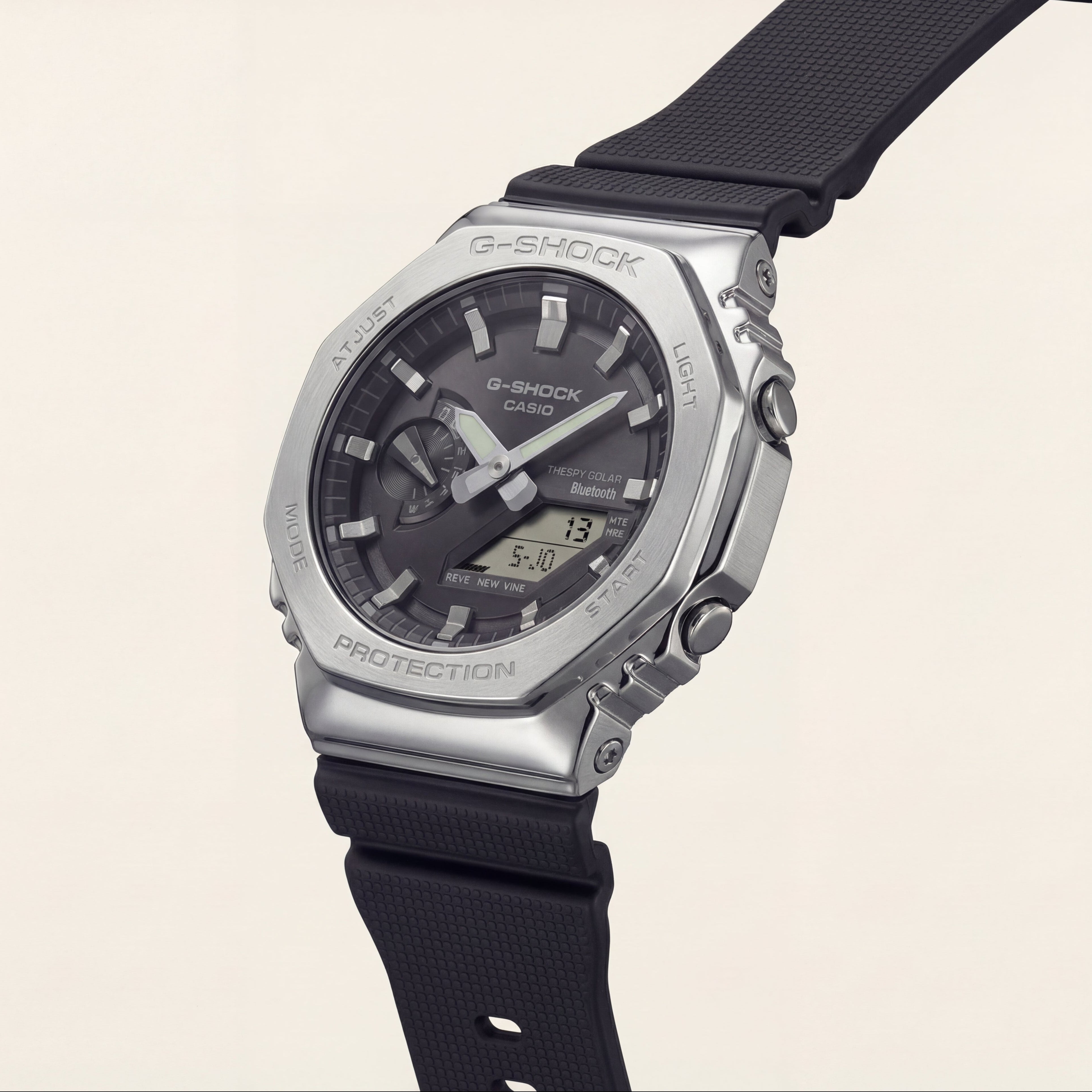 Steel Bezel Solar Bluetooth Sports Men’s Watch