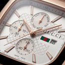 Rose Gold Square Chronograph Men’s Watch