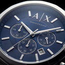 Centrix Deep Blue Silver Chronograph Watch
