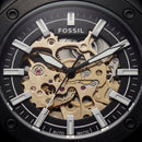 Vintage Black Skeleton Dial Men’s Automatic Watch