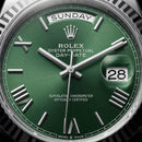Silver Green Day-Date Classic Luxury Men’s Watch (President Style)