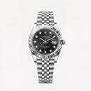 Onyx Black Diamond Dial Steel Watch