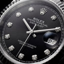 Onyx Black Diamond Dial Steel Watch