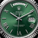 Emerald Fluted Bezel Automatic Steel Watch