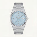 Ice Blue Textured Dial Steel Watch