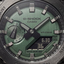 Olive Green Tactical Analog-Digital Sports Watch for Men