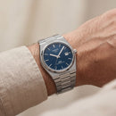 Deep Blue Textured Dial Automatic Steel Watch