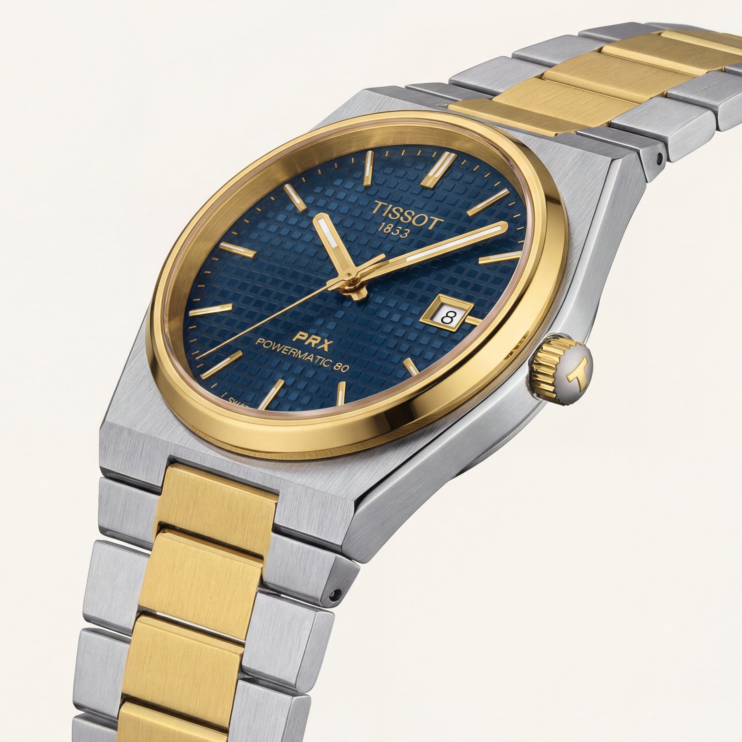 Royal Blue Two-Tone Steel Watch